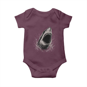 Vintage Great White Shark Jaw Graphic Baby Onesie Marine Life Gifts