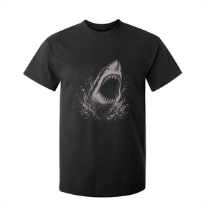 Vintage Great White Shark Jaw Graphic T Shirt For Kid Marine Life Gifts