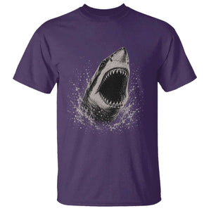 Vintage Great White Shark Jaw Graphic T Shirt Marine Life Gifts
