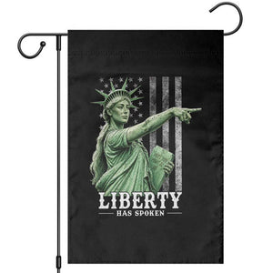 Liberty Has Spoken Garden Flag Funny Basketball Statue of Liberty Pointing Meme TS11 Black Print Your Wear