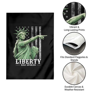 Liberty Has Spoken Garden Flag Funny Basketball Statue of Liberty Pointing Meme TS11 Print Your Wear
