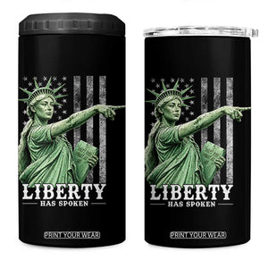 Liberty Has Spoken 4 in 1 Can Cooler Tumbler Funny Basketball Statue of Liberty Pointing Meme TS11 One Size: 16 oz Black Print Your Wear