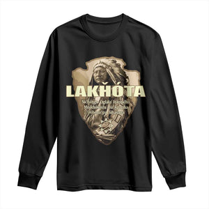 Chief Spotted Elk Lakhota Lakota Sioux Native American Indian Long Sleeve Shirt TS11 Black Print Your Wear