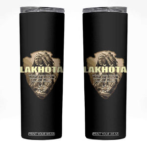 Chief Spotted Elk Lakhota Lakota Sioux Native American Indian Skinny Tumbler TS11 Black Print Your Wear