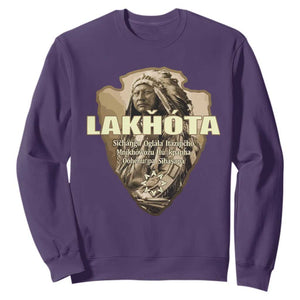 Chief Spotted Elk Lakhota Lakota Sioux Native American Indian Sweatshirt TS11 Purple Print Your Wear