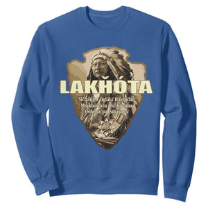 Chief Spotted Elk Lakhota Lakota Sioux Native American Indian Sweatshirt TS11 Royal Blue Print Your Wear