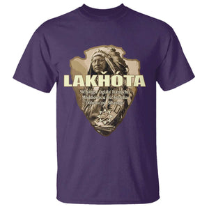 Chief Spotted Elk Lakhota Lakota Sioux Native American Indian T Shirt TS11 Purple Print Your Wear