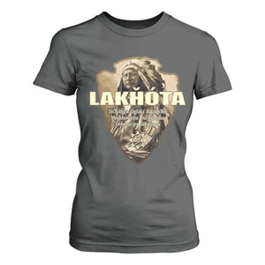 Chief Spotted Elk Lakhota Lakota Sioux Native American Indian T Shirt For Women TS11 Dark Heather Print Your Wear