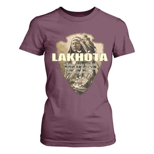 Chief Spotted Elk Lakhota Lakota Sioux Native American Indian T Shirt For Women TS11 Maroon Print Your Wear