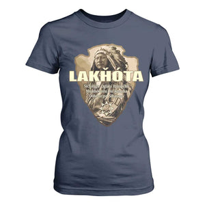 Chief Spotted Elk Lakhota Lakota Sioux Native American Indian T Shirt For Women TS11 Navy Print Your Wear