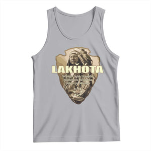 Chief Spotted Elk Lakhota Lakota Sioux Native American Indian Tank Top TS11 Athletic Heather Print Your Wear