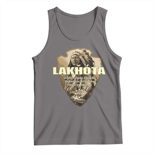 Chief Spotted Elk Lakhota Lakota Sioux Native American Indian Tank Top TS11 Deep Heather Print Your Wear