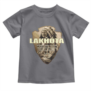 Chief Spotted Elk Lakhota Lakota Sioux Native American Indian Toddler T Shirt TS11 Charcoal Print Your Wear