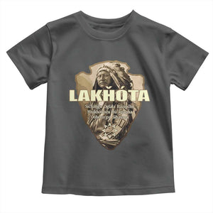Chief Spotted Elk Lakhota Lakota Sioux Native American Indian Toddler T Shirt TS11 Dark Heather Print Your Wear