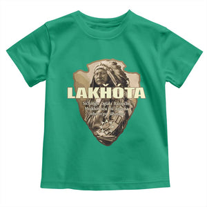 Chief Spotted Elk Lakhota Lakota Sioux Native American Indian Toddler T Shirt TS11 Irish Green Print Your Wear
