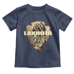 Chief Spotted Elk Lakhota Lakota Sioux Native American Indian Toddler T Shirt TS11 Navy Print Your Wear