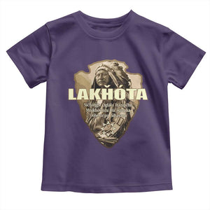 Chief Spotted Elk Lakhota Lakota Sioux Native American Indian Toddler T Shirt TS11 Purple Print Your Wear