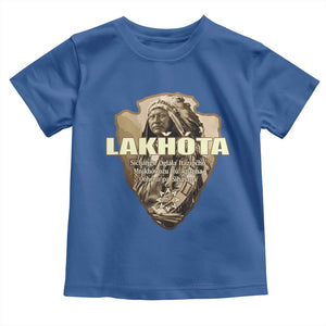 Chief Spotted Elk Lakhota Lakota Sioux Native American Indian Toddler T Shirt TS11 Royal Blue Print Your Wear