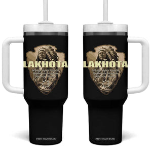 Chief Spotted Elk Lakhota Lakota Sioux Native American Indian Tumbler With Handle TS11 One Size: 40 oz Black Print Your Wear