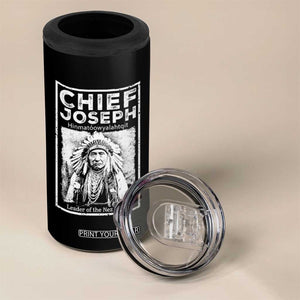 Native American Chief Joseph 4 in 1 Can Cooler Tumbler Leader Of The Nez Perce Indian History TS11 Print Your Wear