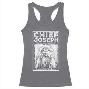 Native American Chief Joseph Racerback Tank Top Leader Of The Nez Perce Indian History TS11 Charcoal Print Your Wear