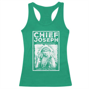 Native American Chief Joseph Racerback Tank Top Leader Of The Nez Perce Indian History TS11 Irish Green Print Your Wear