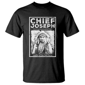 Native American Chief Joseph T Shirt Leader Of The Nez Perce Indian History TS11 Black Print Your Wear