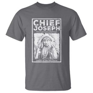 Native American Chief Joseph T Shirt Leader Of The Nez Perce Indian History TS11 Charcoal Print Your Wear