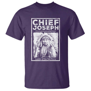 Native American Chief Joseph T Shirt Leader Of The Nez Perce Indian History TS11 Purple Print Your Wear