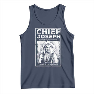 Native American Chief Joseph Tank Top Leader Of The Nez Perce Indian History TS11 Navy Print Your Wear