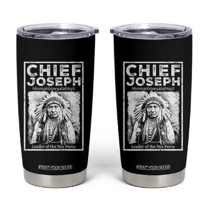 Native American Chief Joseph Tumbler Cup Leader Of The Nez Perce Indian History TS11 Black Print Your Wear