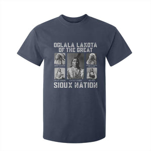 Oglala Lakota Of The Great Sioux Nation T Shirt For Kid Native American Chiefs TS11 Navy Print Your Wear