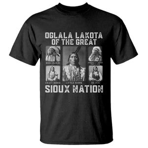 Oglala Lakota Of The Great Sioux Nation T Shirt Native American Chiefs TS11 Black Print Your Wear
