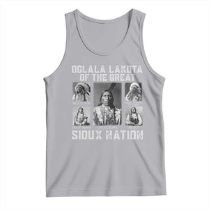 Oglala Lakota Of The Great Sioux Nation Tank Top Native American Chiefs TS11 Athletic Heather Print Your Wear