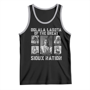 Oglala Lakota Of The Great Sioux Nation Tank Top Native American Chiefs TS11 Black Athletic Heather Print Your Wear