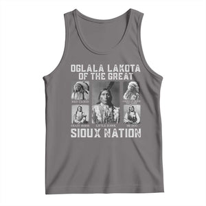 Oglala Lakota Of The Great Sioux Nation Tank Top Native American Chiefs TS11 Deep Heather Print Your Wear