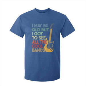Funny I May Be Old But I Got To See All The Cool Bands T Shirt For Kid TS11 Royal Blue Print Your Wear