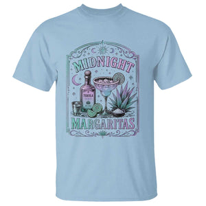 Midnight Margaritas Halloween Witch Cocktail Lover T Shirt TS11 Light Blue Print Your Wear