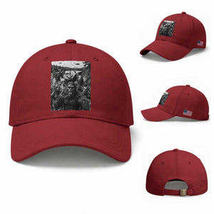 Funny Cryptid Creatures Selfie Baseball Cap Bigfoot Alien Cryptozoology Fantasy Mythical Monsters