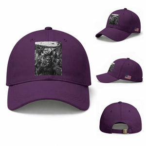 Funny Cryptid Creatures Selfie Baseball Cap Bigfoot Alien Cryptozoology Fantasy Mythical Monsters
