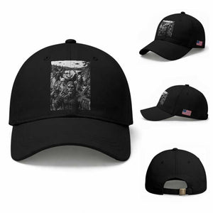 Funny Cryptid Creatures Selfie Baseball Cap Bigfoot Alien Cryptozoology Fantasy Mythical Monsters