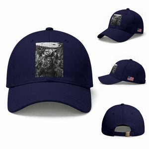 Funny Cryptid Creatures Selfie Baseball Cap Bigfoot Alien Cryptozoology Fantasy Mythical Monsters