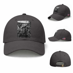 Funny Cryptid Creatures Selfie Baseball Cap Bigfoot Alien Cryptozoology Fantasy Mythical Monsters