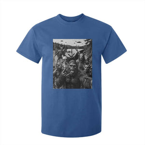 Funny Cryptid Creatures Selfie T Shirt For Kid Bigfoot Alien Cryptozoology Fantasy Mythical Monsters