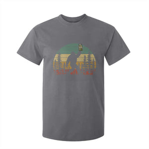 Funny Bigfoot Pickles Lover T Shirt For Kid Retro Sasquatch Cucumber Food Lover