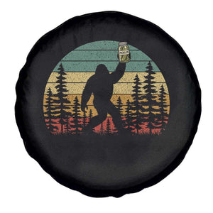 Funny Bigfoot Pickles Lover Spare Tire Cover Retro Sasquatch Cucumber Food Lover