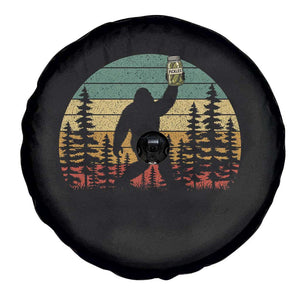 Funny Bigfoot Pickles Lover Spare Tire Cover Retro Sasquatch Cucumber Food Lover