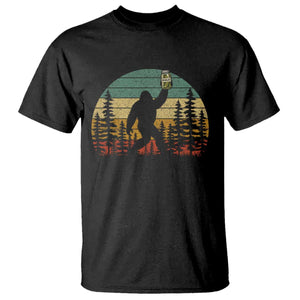 Funny Bigfoot Pickles Lover T Shirt Retro Sasquatch Cucumber Food Lover