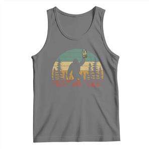 Funny Bigfoot Pickles Lover Tank Top Retro Sasquatch Cucumber Food Lover