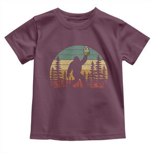 Funny Bigfoot Pickles Lover Toddler T Shirt Retro Sasquatch Cucumber Food Lover